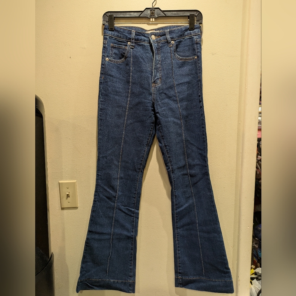 Justfab Women's Blue Flared Jeans Size 27